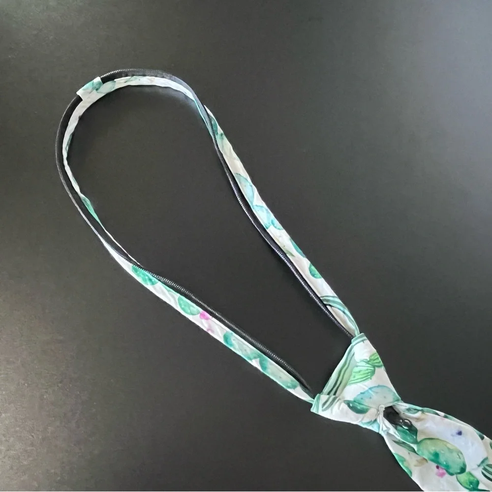 Littlest Prince Kids Cactus Print Zipper Adjustable Tie - Green,
